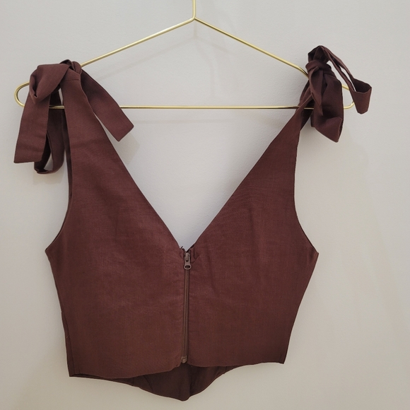Peppermayo Brown Bustier Top - Picture 7 of 8